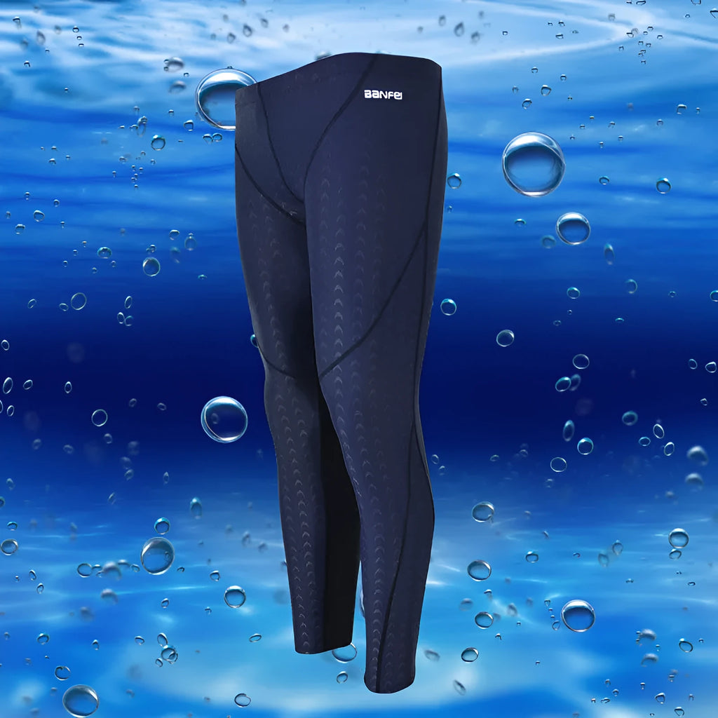 Men's cropped swimming trunks in nylon fabric with colour trim options