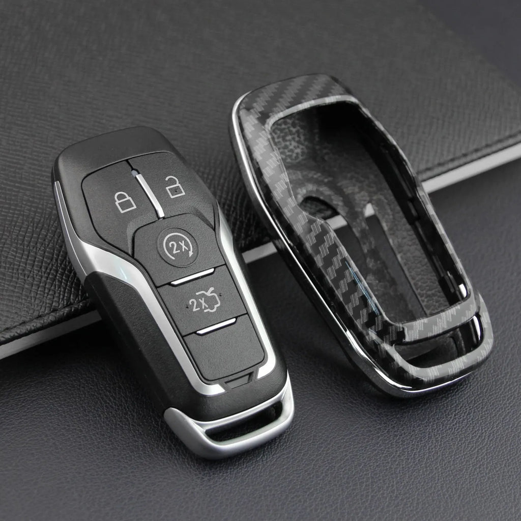 Plastic remote control protective shell for car key fob showing single shell design