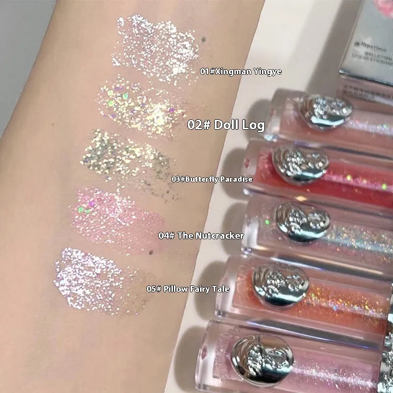 Ballet liquid eye shadow product in five colour options for universal skin types