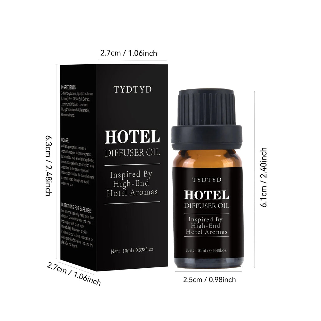 10ml natural plant fragrance essential oil in glass bottle with dropper