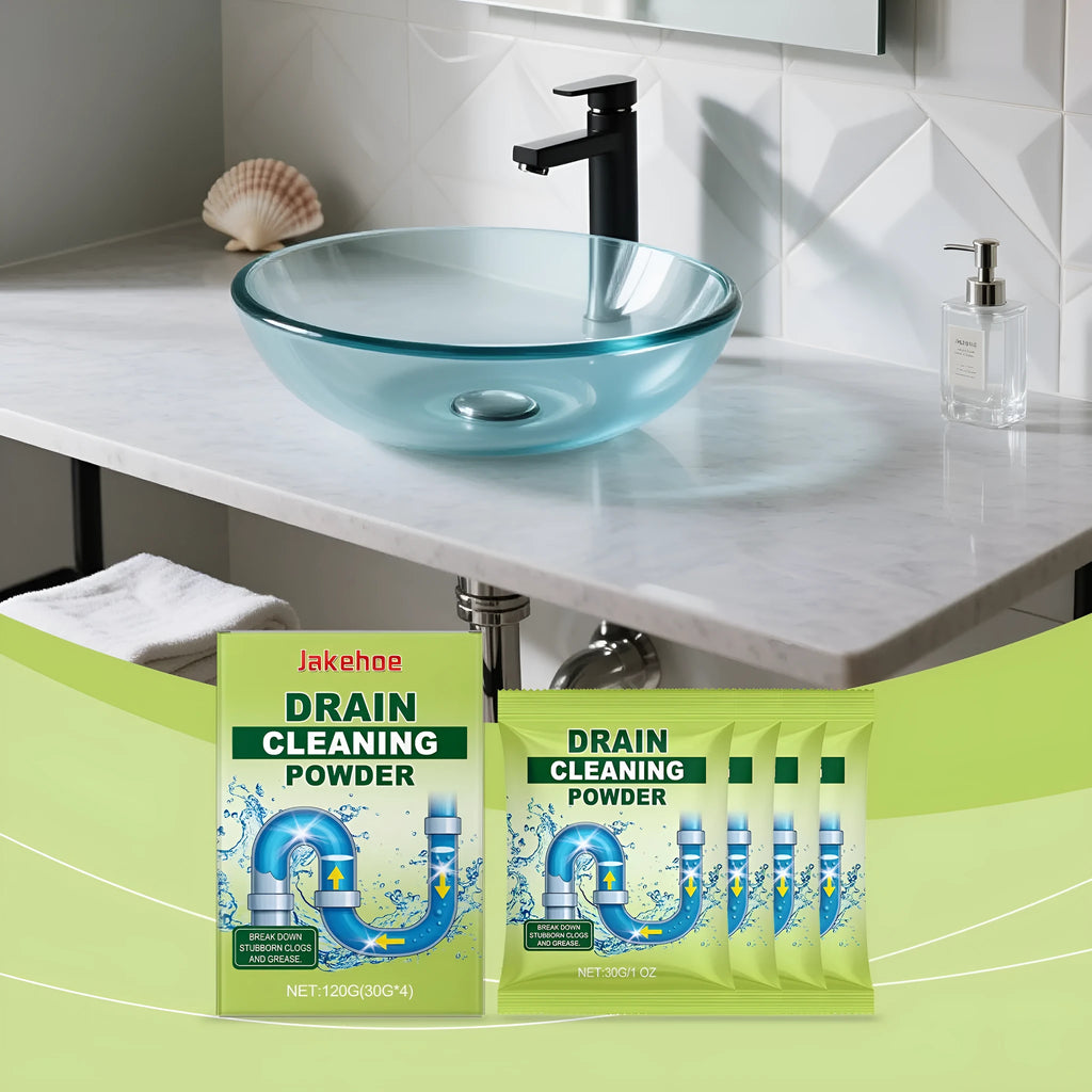 120g bottle of drain cleaning powder with sodium hydroxide and aluminium powder for unblocking pipes
