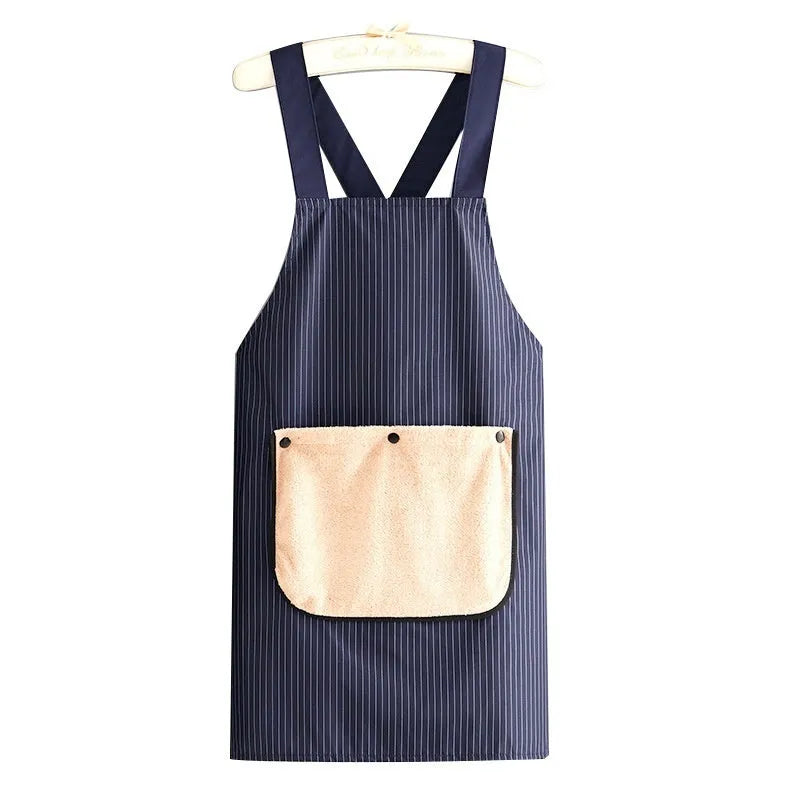 Composite waterproof polyester kitchen apron in free size with multiple colour options