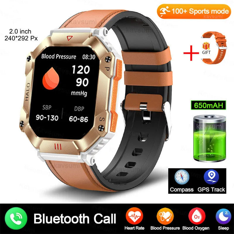 Women's Android GPS fitness smart watch with titanium alloy case showing multiple band options