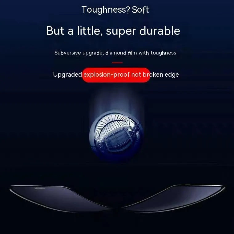 Privacy tempered glass screen protector for iPhone showing anti peeping feature