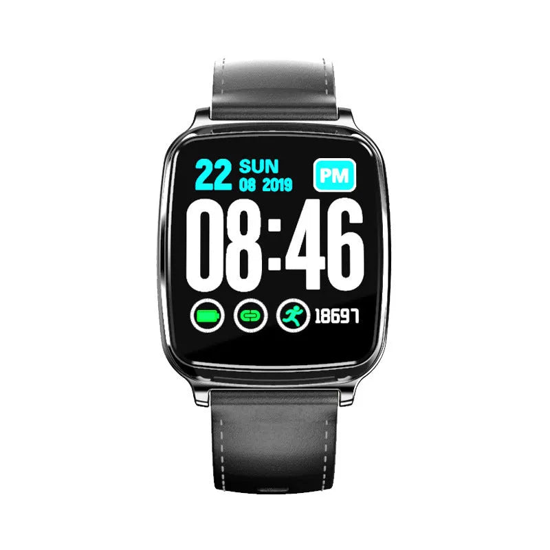 M8 smart bracelet with zinc alloy body and TPU strap showing heart rate monitoring display