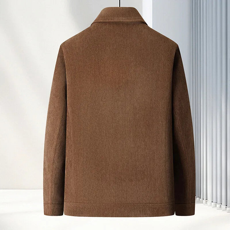 Men's slim fit casual jacket in vinyl fabric available in multiple colours