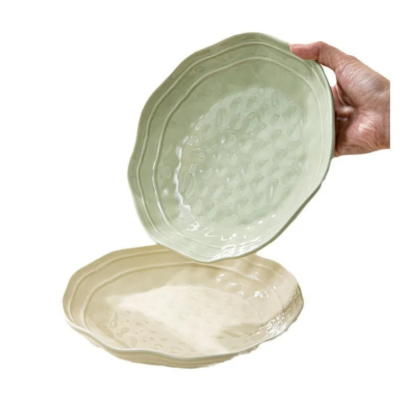 Seven-piece solid colour ceramic tableware set in box with Japanese minimalist design