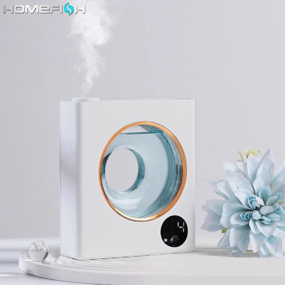 Small white automatic aromatherapy machine with wall-mounted design.