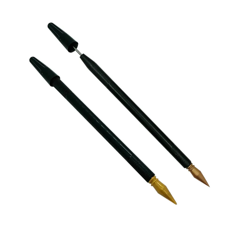 A white PS plastic scratch art pen for children's drawing and craft projects