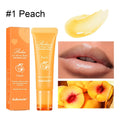 Women's flavoured lip gloss in berry, grape, grapefruit and yellow peach options