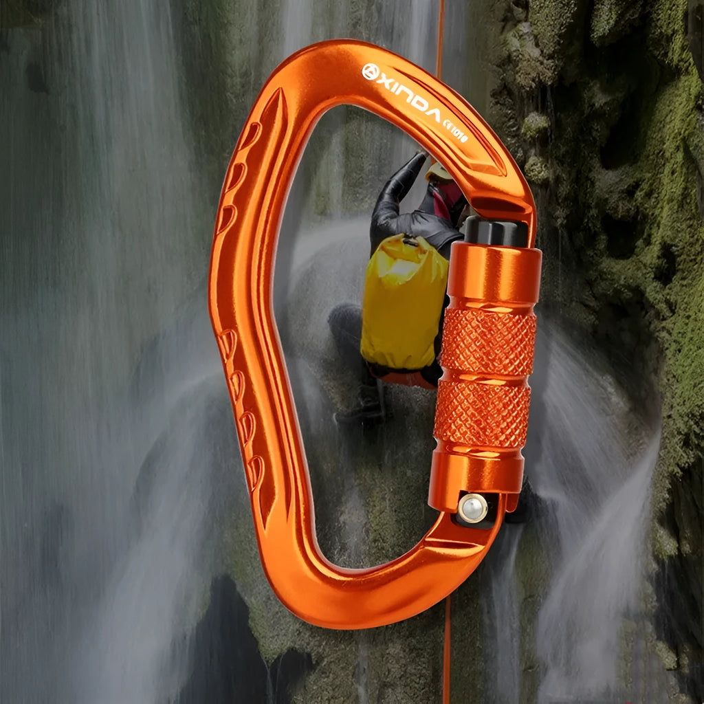 Automatic master lock climbing carabiner for outdoor rock climbing in multiple colours