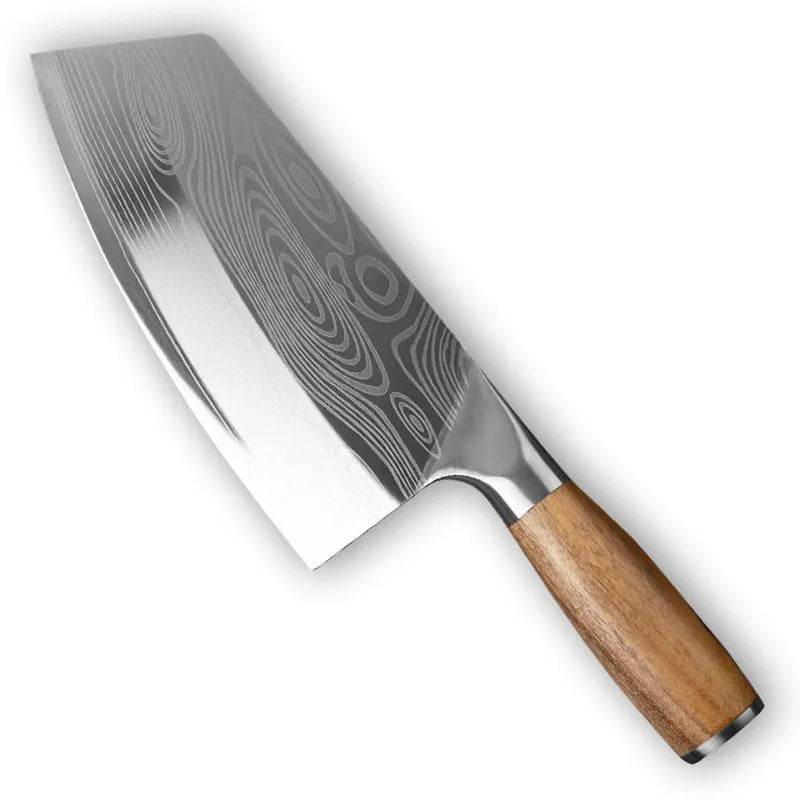 A 320mm long stainless steel kitchen knife with a blade made from 40cr13 steel.