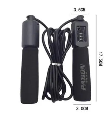 Adjustable 3 metre fitness jump rope with foam handles in multiple colour options