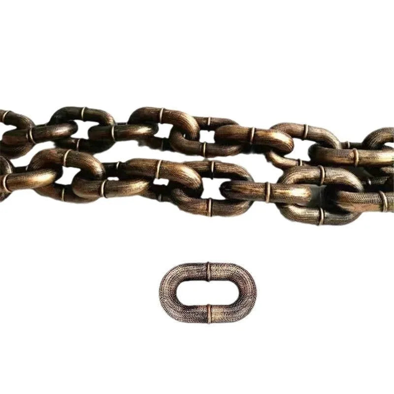 PP plastic dog leash in bronze colour showing clip and handle, with antique silver and black options available.