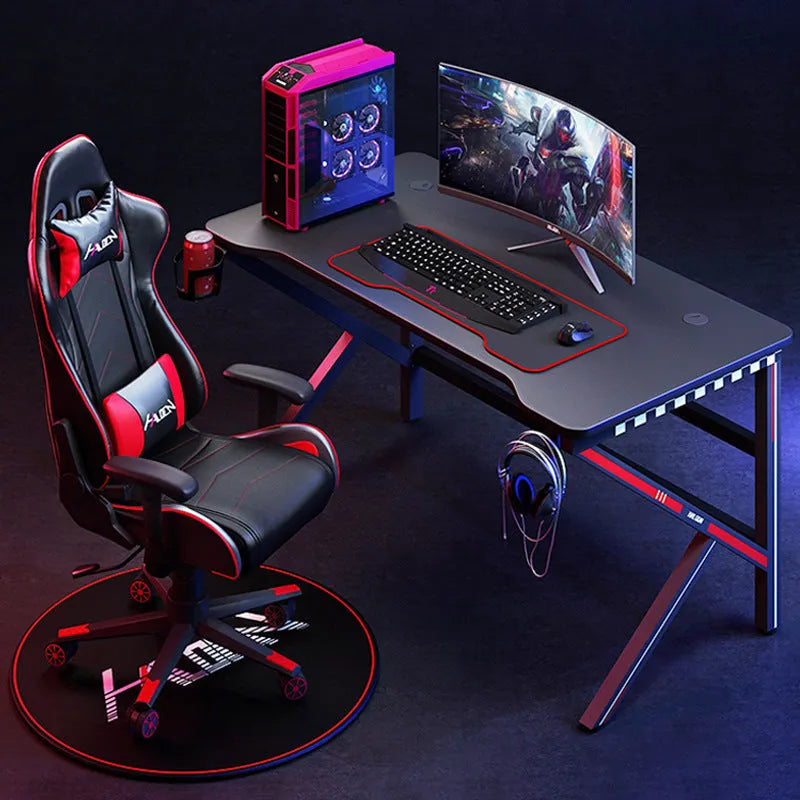 Dark Awakening home fashion gaming computer desk, man-made board, 80x60x75cm, simple solid colour design