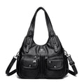 Heart-shaped crossbody handbag in soft PU with slit pocket and six colour options
