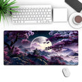 Gaming mouse pad with precision lock edge pattern on 400x900mm rubber cloth desk mat