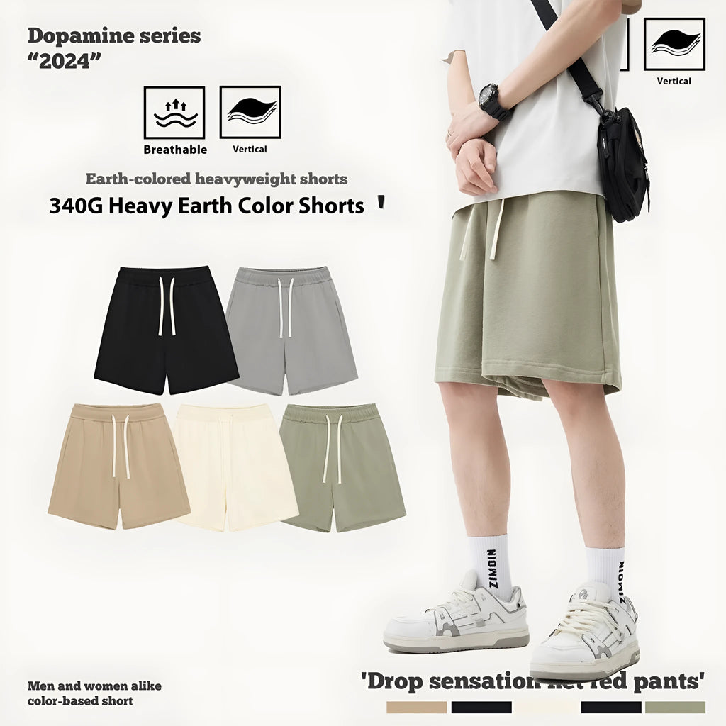 Cotton denim casual pants for baby boys and girls in loose fit summer shorts design