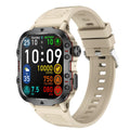 QX11 smartwatch in black with zinc alloy case and TFT touch screen displaying fitness metrics.