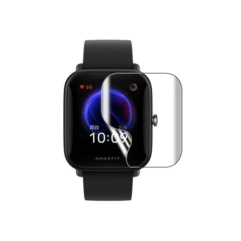 TPU hydrogel screen protection film for Amazfit Bip smartwatch