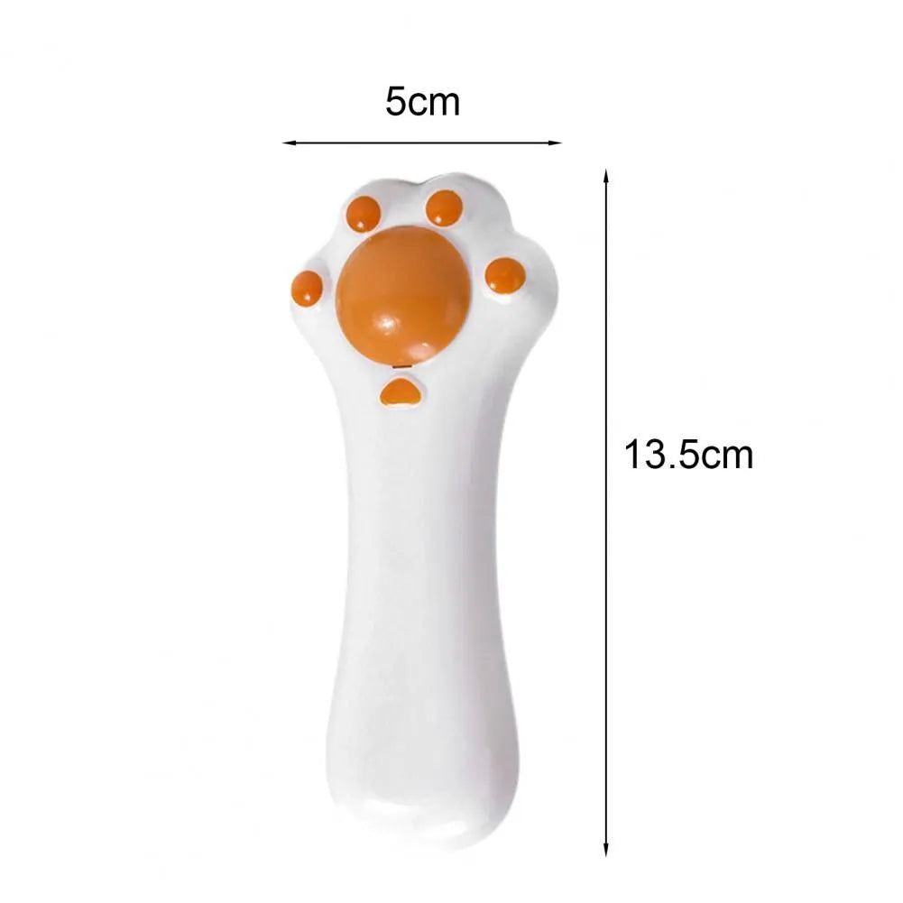 Dual-purpose cat massage comb and dental cleaning toy in assorted colours with rounded teeth
