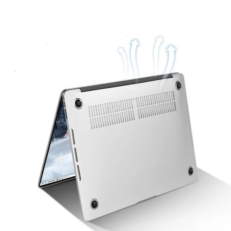 MacBook Pro protective case in transparent and black PC hard shell for 14.2-inch and 16.2-inch laptops