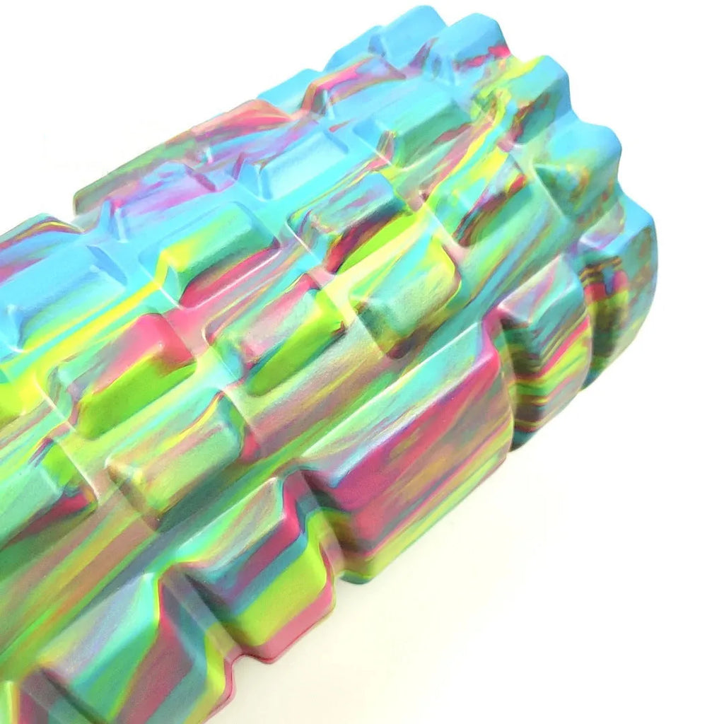 33cm camouflage pattern EVA foam roller for fitness and massage.
