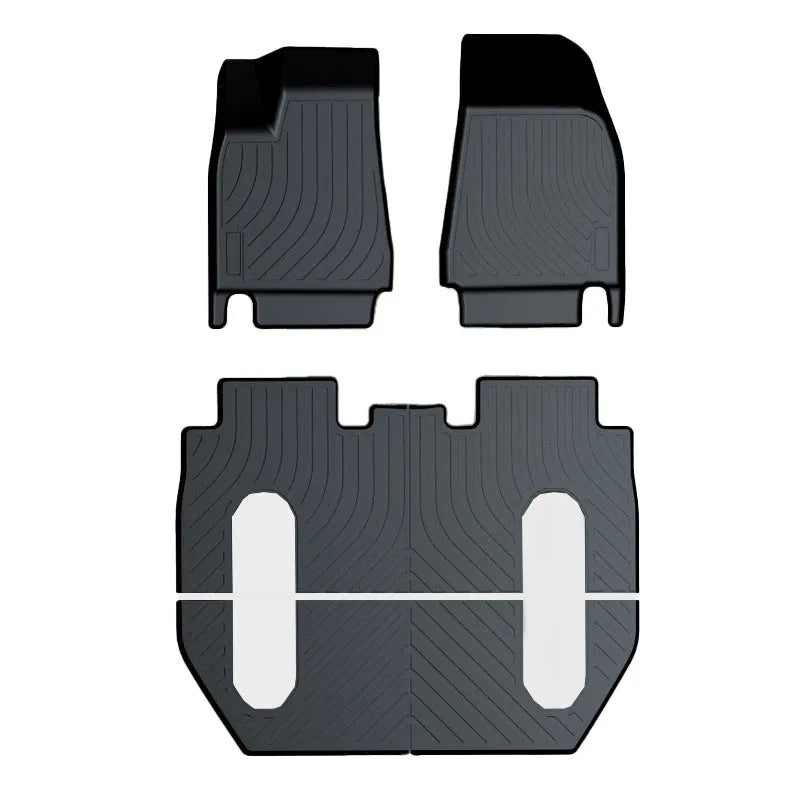 Rubber floor mats for Tesla Model 3, Y, X and S cars with TPE driver footrest