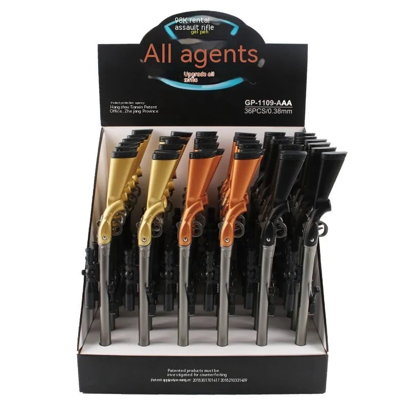 Eating Chicken 98K Sniper Rifle Creative Modeling Gel Pen with 0.5mm tip and plastic construction