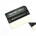 Car colour change film scraper with ABS handle and choice of deerskin or wool scraping heads