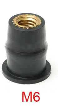 Motorcycle rubber brass nut expansion well nut riveting fastener kit with M4 M5 M6 sizes