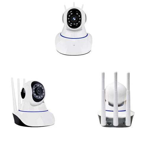 White dome-style network surveillance camera with 3.6mm lens for HD indoor/outdoor monitoring