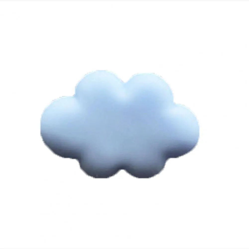 Resin car fragrance clip with Baiyun cartoon cloud design mounted on car air vent