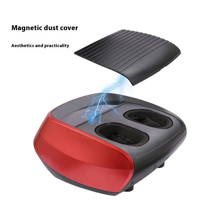 Flip automatic foot massager unit in black, red, or white colour with control panel.