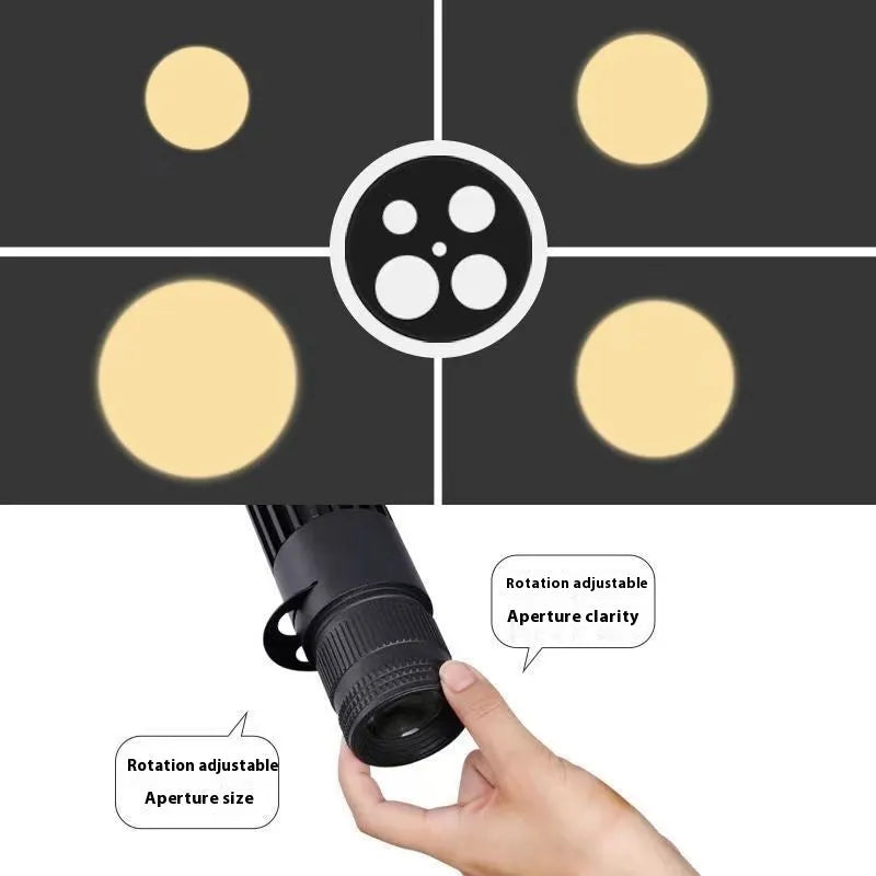 Black surface-mounted LED spotlight for restaurant atmospheric lighting with aluminium construction