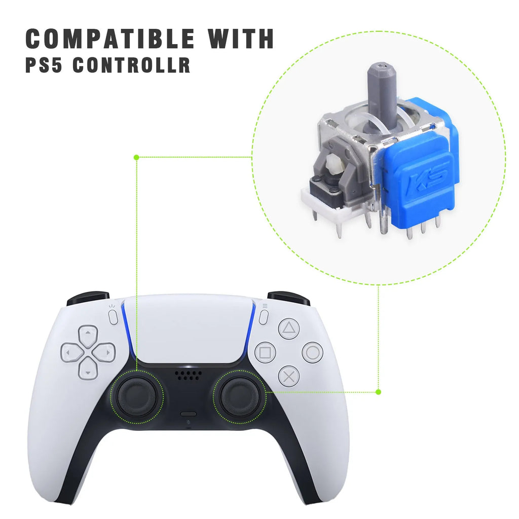 Hall magnetic rocker joystick replacement part for PS5, PS4, XBOX and Switch controllers