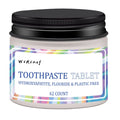 TP19 solid toothpaste tablets in portable 62-piece pack for cleaning without traditional tube