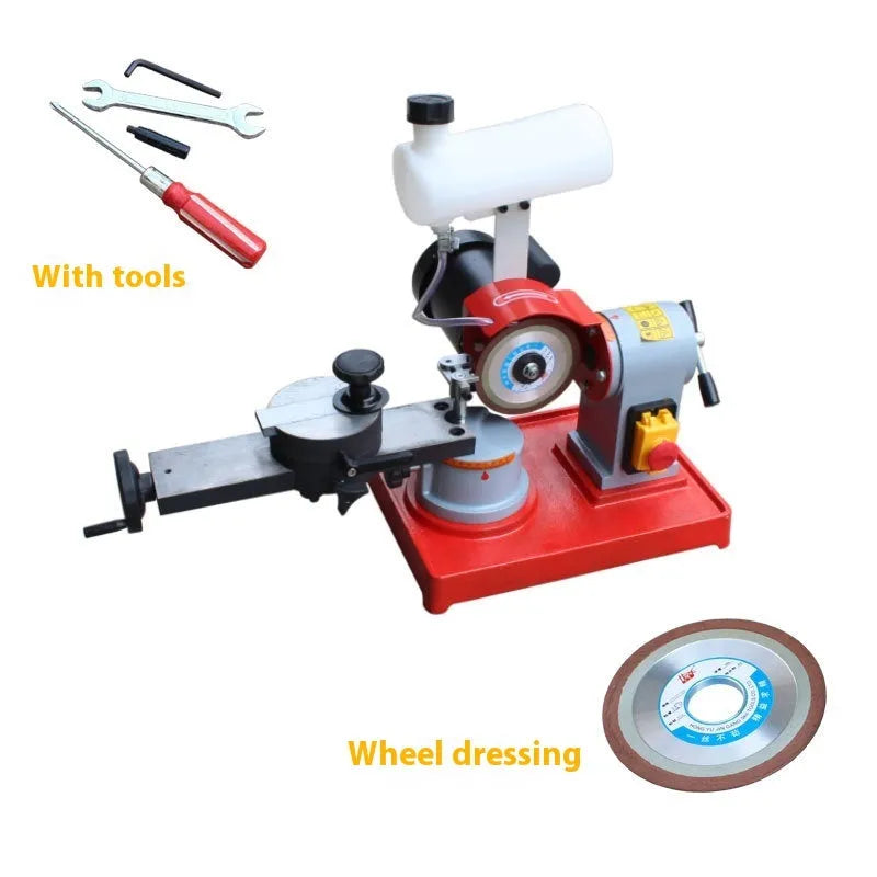 Xiao Mowang manual gear grinding machine for sharpening alloy circular saw blades on workbench