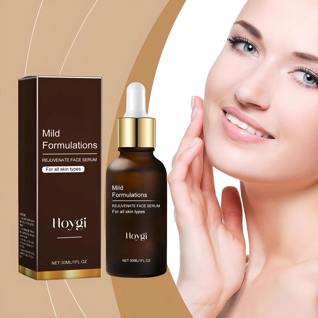 30 ml bottle of facial hydrating essence with arbutin, collagen, and vitamin C on a skincare shelf.