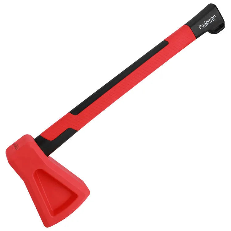 Red plastic fitness axe muscle trainer for home strength training exercises