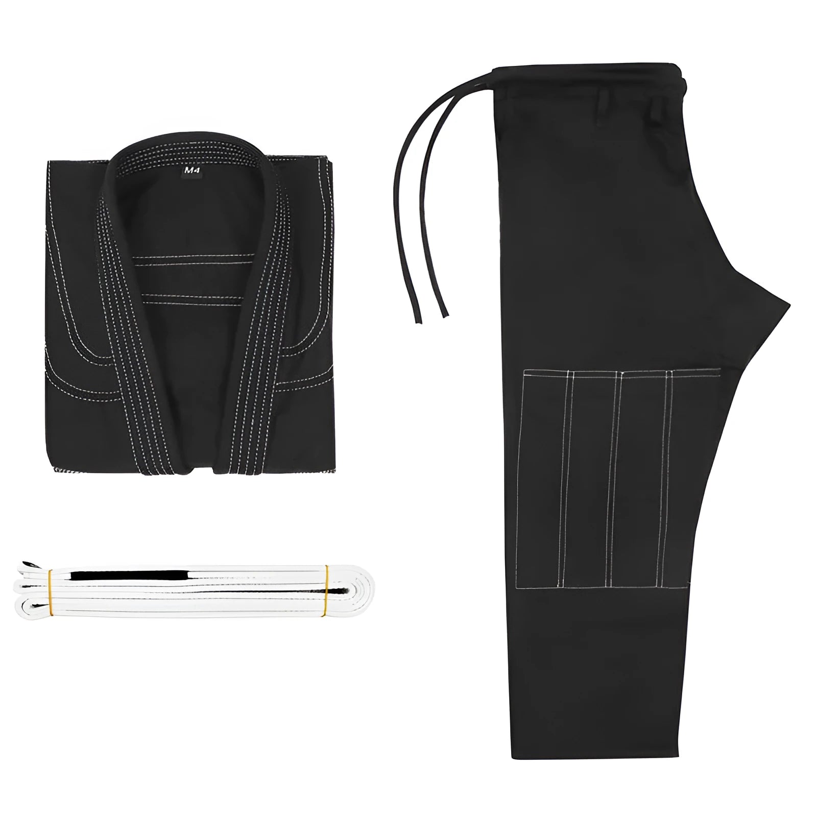 Brazilian Jiu-jitsu training uniform in cotton blend fabric with top and trousers