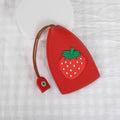 Cartoon-style pull-out car key case made of PU leather in assorted colourful designs