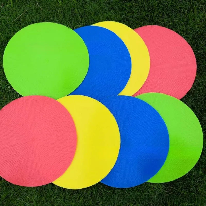 Football training target disc in multiple colours for foot basket row sports accuracy practice