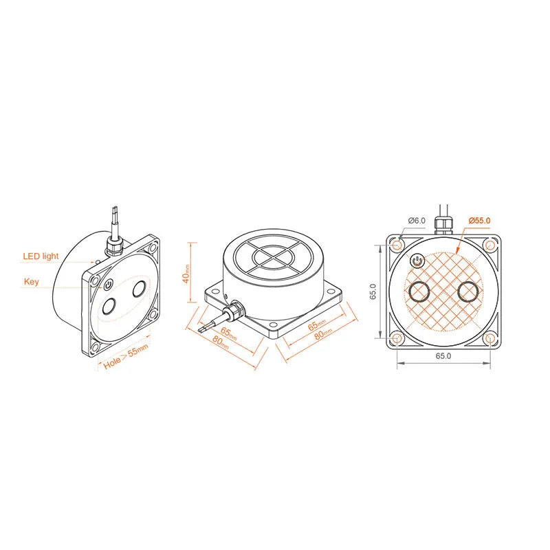 Tuya SmartLife wireless fluid level monitor sensor for remote water and fuel tank monitoring.