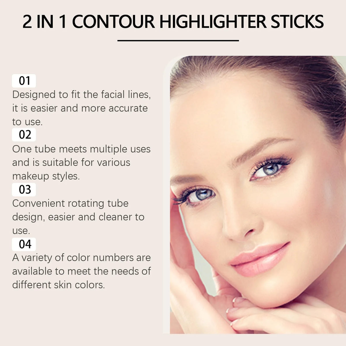 2-in-1 outline highlighter and repair pen in a compact 2.2cm by 11cm size.