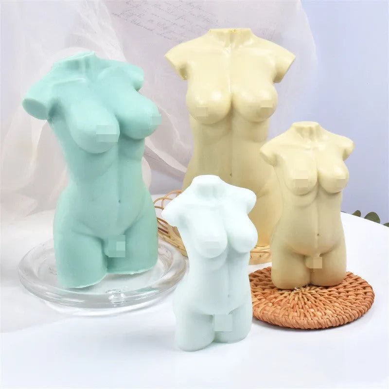 Geometric silicone mould for candles and plasters with 10cm and 14cm height sections
