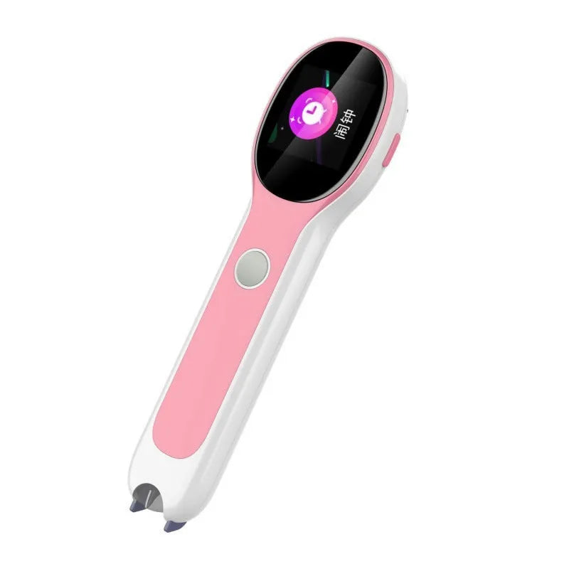 White Universal Reading Pen Basic Edition for language translation, shown with USB cable.