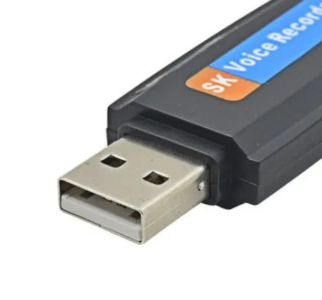 SK-868 creative USB flash drive with voice function in black or white plastic shell