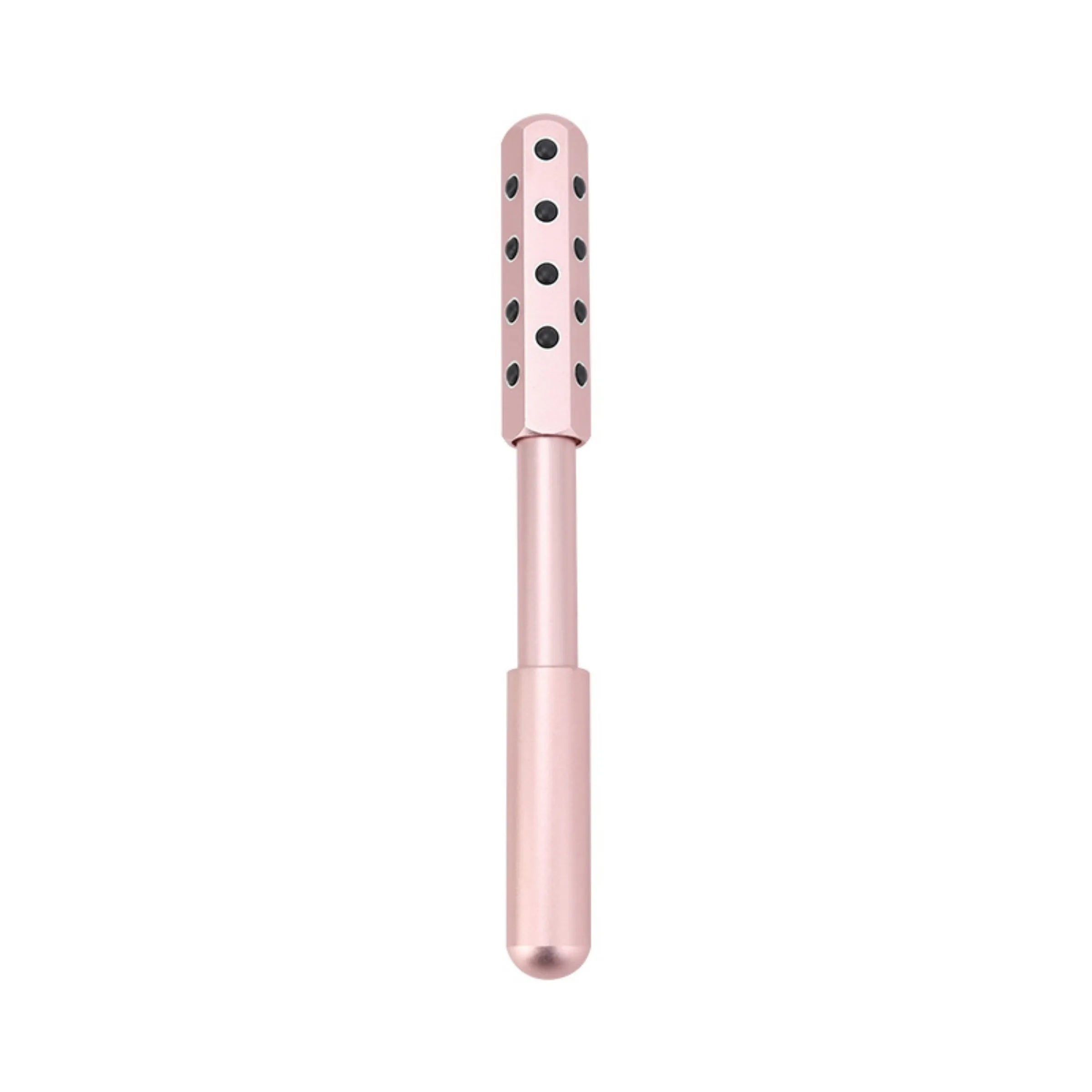 Germanium particles roller beauty massage instrument in purple colour for facial and eye treatment