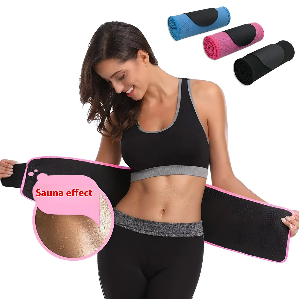 Neoprene lumbar support belt for adult fitness and running in black colour